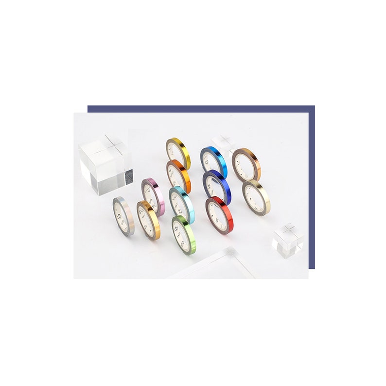 Masking Tape BASIC COLORPurplebrillantSLIM Paper Tapewashi tape