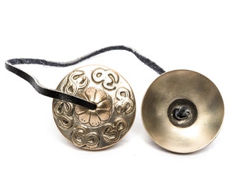 for Meditation Assistance Yhjkvl Handmade Tibetan Tingsha Tibetan Tingsha Handmade Bronzes Used for Meditation and Music 7 Cm in Diameter Unique and Unique Gift Ideas Meditation Bell
