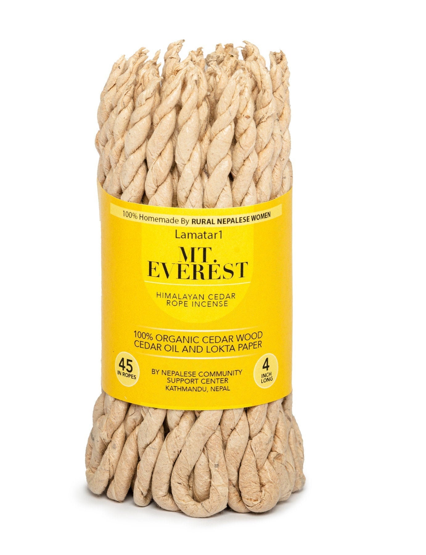Lamatar1 Mt. Everest Himalayan Cedar Rope Incense 45 in Ropes Etsy