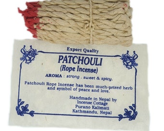 Lamatar1 Patchouli Rope Purfume Incense 45 in ropes hand made in Nepal