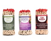 Lamatar1 Set of 3 Tibetan Home Made Lemon Grass Rope Incense, Harey Ram Harey Krishna Sai Baba Rope Incense Total 135 in Ropes