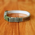 Olive Green Cat Collar: Personalized Earth Tone Breakaway, Custom ID Tag product logo