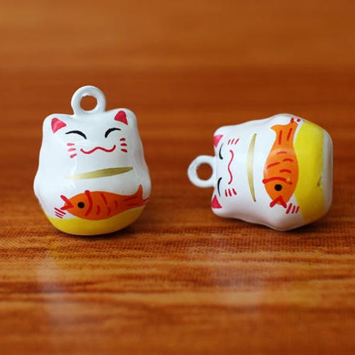 Lucky Cat Jingle Bells Lucky Cat Cute Charm Cute Cat Collar Etsy