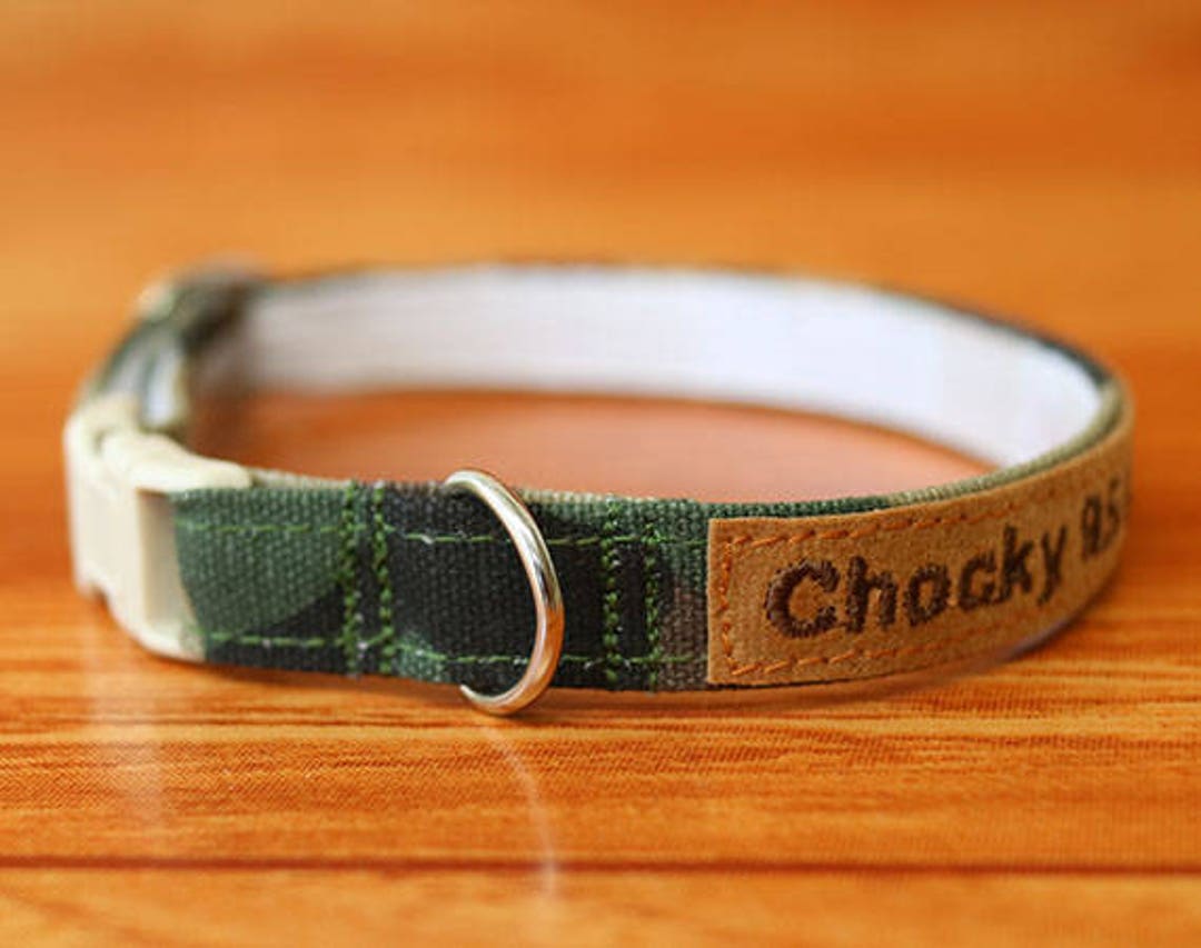 Classic Camo Cat Collar Personalized, Chocky Personalized Cat Collar