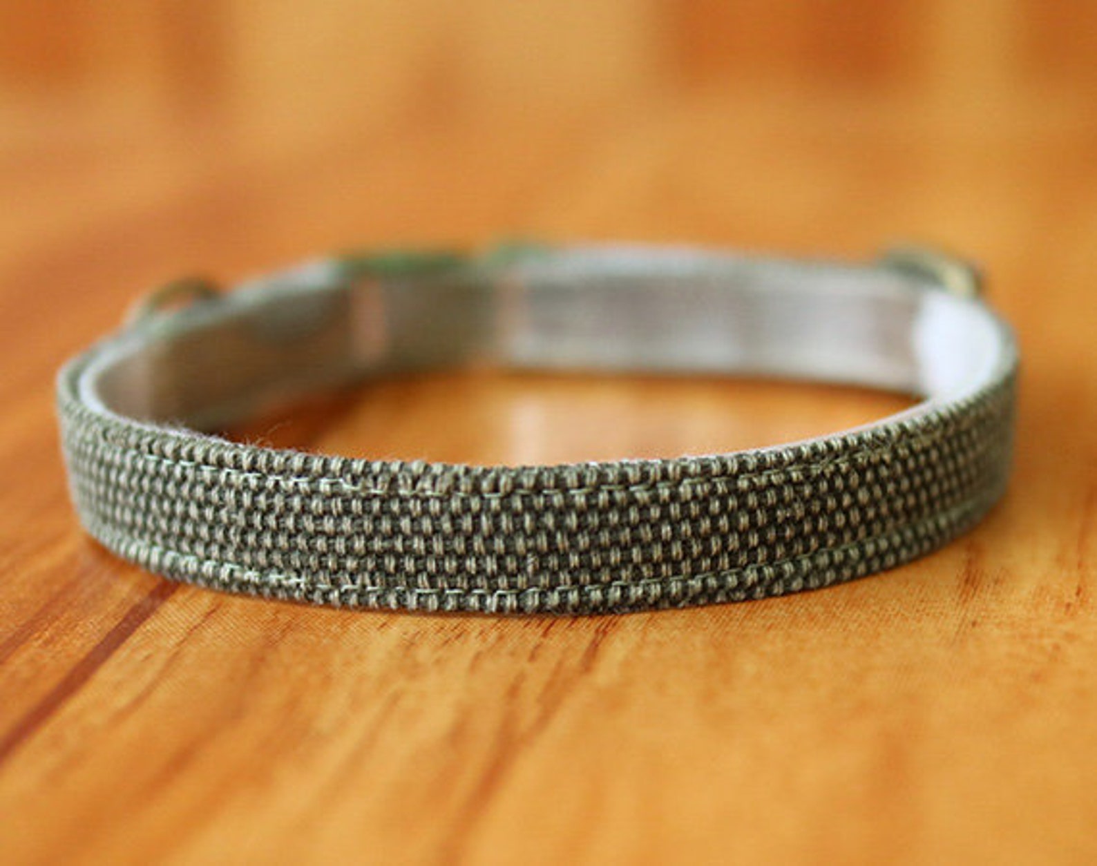 Earth Tone Green Cat Collar Olive Green Cat Collar Breakaway Etsy