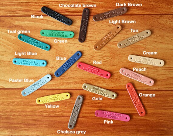 Add Vegan Personalized Tag ID/ Vegan Name Tag (Non-Leather) for Any C…