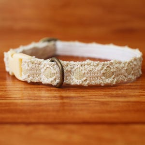 Deluxe Cat Collar, Vanilla Cat Collar Breakaway, Chocky Cat Collar, Kitten Collar, Deluxe Small Dog Collar, Custom Breakaway Cat Collar