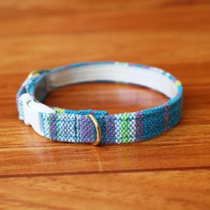 Native Cat Collar, Blue Tribal Cat Collar, Chocky Cat Collar, Chocky Cat Collar Breakaway, Small Dog Collar, Custom Cat Collar Breakaway