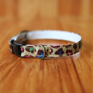 Leopard Cat Collar, Leopard Cat Collar Breakaway, Leopard Kitten Collar, Chocky Cat Collar, Chocky Cat Collar Breakaway, Small Dog Collar