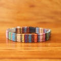 Boho Stripe Cat Collar: Breakaway Buckle, Tribal Woven Cotton product logo