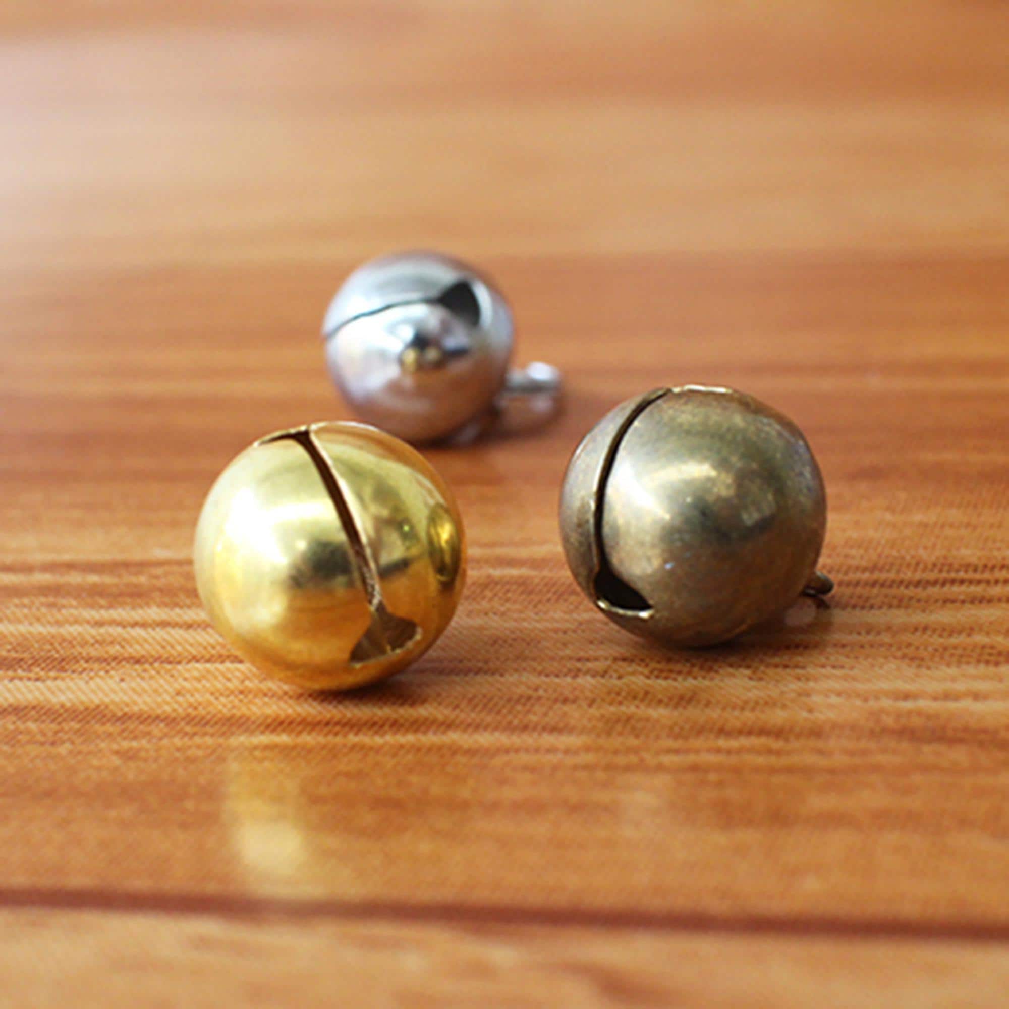 Cat Collar Bell Charm Antique Brass, Gold, Or Nickel, 1Pcs
