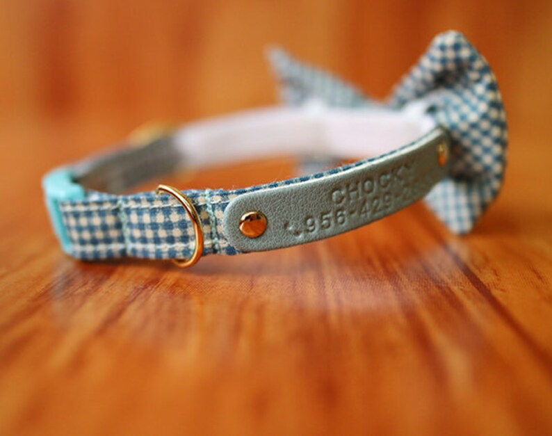 25 Top Images Etsy Personalized Cat Collars : personalized Cat collar cat luxury collar cat id tag pet ...