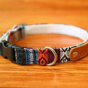 Native Color Cat Collar Personalized, Aztec Cat Collar Breakaway, Chocky Cat Collar Personalized, Kitten Collar, Small Dog Collar