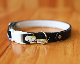 Personalized Cat Collar: Soft Cotton with Breakaway Buckle