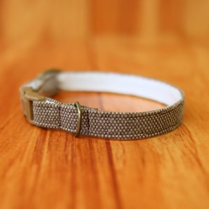 Earth Tone Brown Cat Collar, Brown Cat Collar Breakaway, Natural Brown Cat Collar, Chocky Breakaway Cat Collar, Brown Kitten Collar