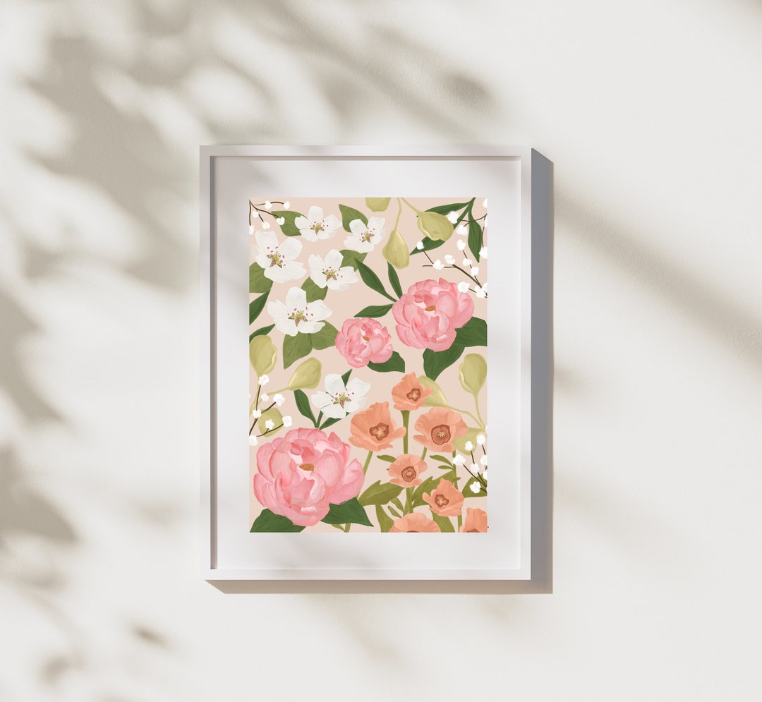 Spring Photo Print Spring Florals Print | Digital Download Art Print - Etsy