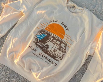 All Set For Sunset Unisex Lightweight Sweatshirt