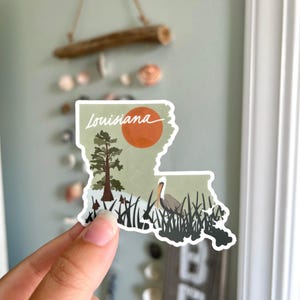 Louisiana Marsh Sticker || 3 x 3 in
