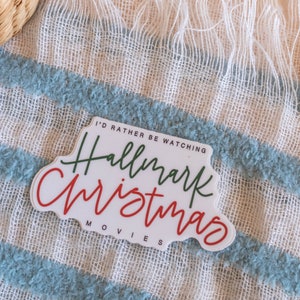 Hallmark Christmas Sticker // 3 in x 1.10 in