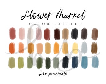 Flower Market Procreate Color Palette