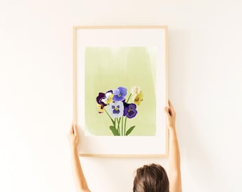 Pansy Print | Quality Art Print