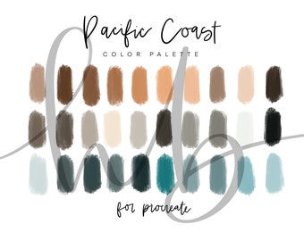 Pacific Coast Procreate Color Palette