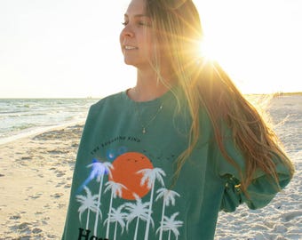 Happy To Be Here Garment-Dyed Sweatshirt -