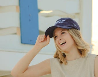 Professional Beach Girl, Embroidered Corduroy Hat