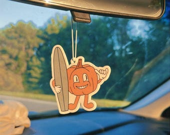 Pumpkin Surfer Scented Car Charm | Coconut
