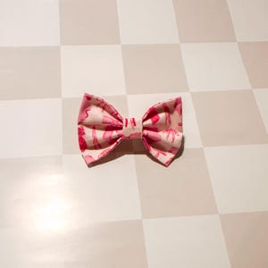 Pink Bows Dog Bow Tie, Valentines Day Bow Tie, Dog Collar Bow, Cat Bow, Cat Collar Bow, Girly Bow Tie, Valentine Pet Dog