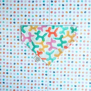 Balloon Dogs Bandana, Birthday Bandana, Birthday Party, Birthday Dog, Birthday Cat, Birthday Pawty Bandana