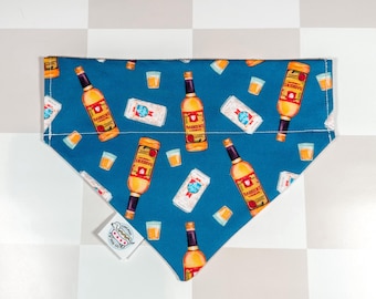 Chicago Handshake Dog Bandana, Handmade Cotton Chicago Pet Scarf