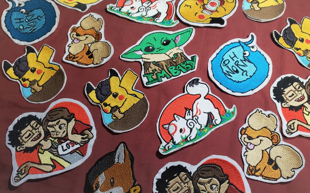 Custom Ironon Embroidery Patches Etsy