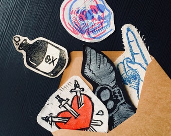 5 patch mystery pack: the jacket starter pack / cute patches pastel grunge punk patches witch aesthetic clothing feminist patch