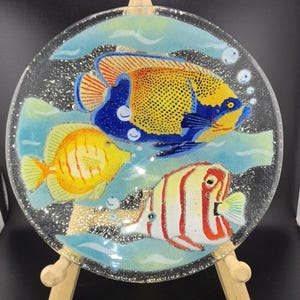 Peggy Karr Glass Plates - Etsy