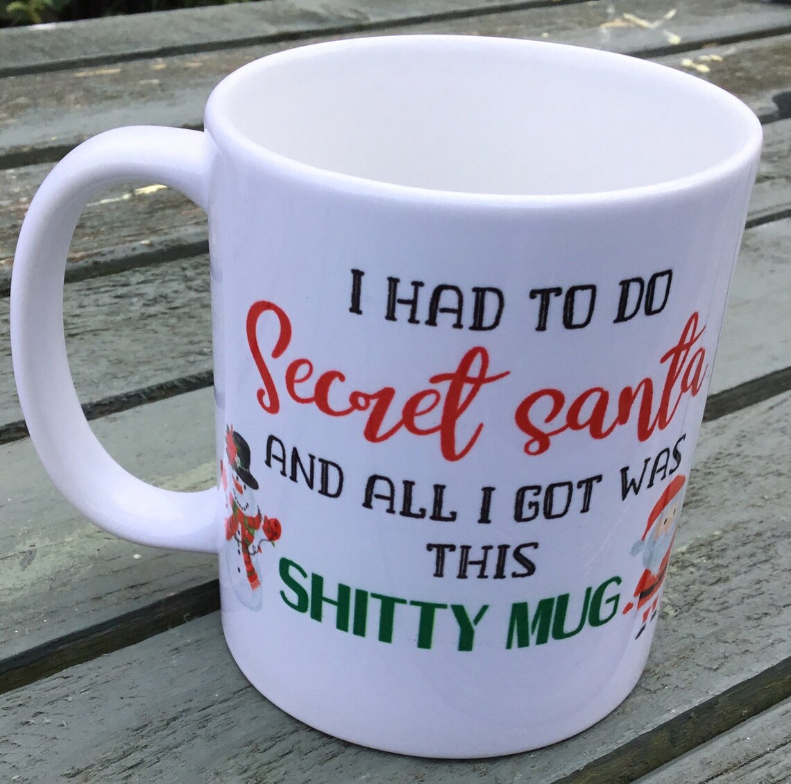Secret Santa Mug Funny Rude Goft Ideas Christmas Xmas Etsy
