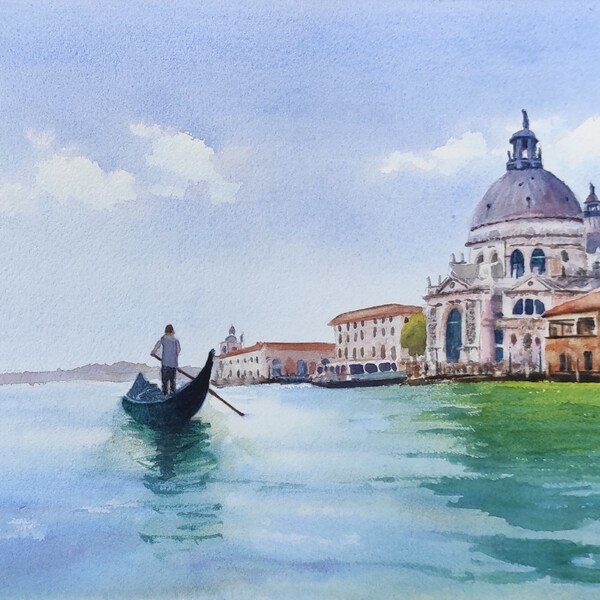 Aquarelle Venise tableau de Venise