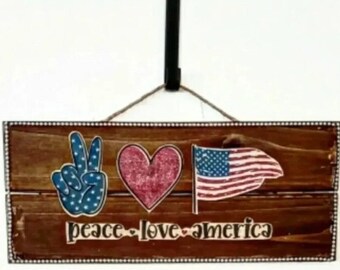 4th of July USA Doorhanger