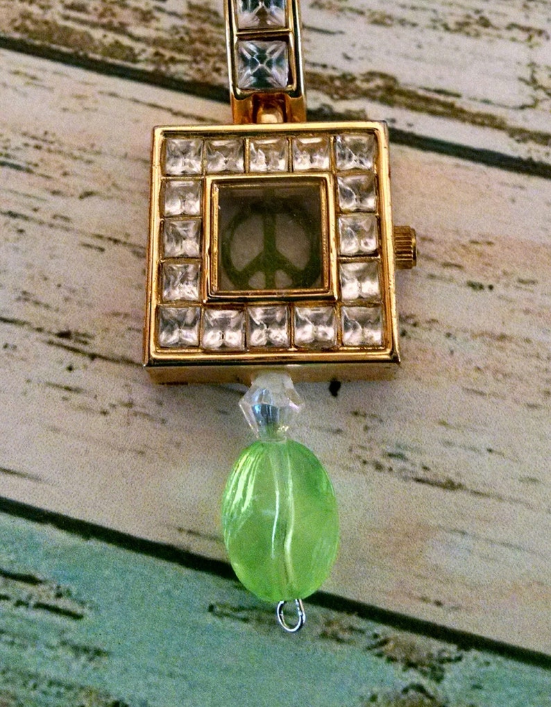 Custom Gold Wrist Watch Pendant Necklace Etsy