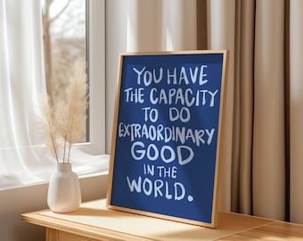 Kamala Harris Quote Print: Empowerment Wall Decor for Women
