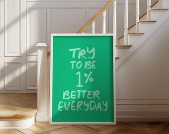 Hand Drawn Quote Print | Inspirational Wall Art, Home Office Decor
