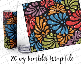 Talavera Style Tumbler Wrap