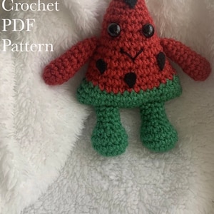 Crochet Pattern Watermelon Beginner’s Friendly Written PDF Pattern
