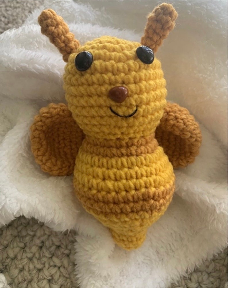 Crochet Pattern Yellow Bumble Bee Beginner’s Friendly Written PDF ...