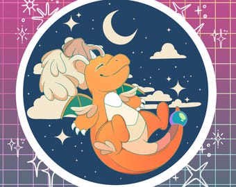 Mega Dragonite Holographic Sticker