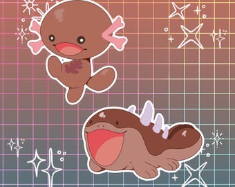 Wooper & Clodsire Sticker