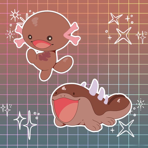 Naklejka Wooper i Clodsire