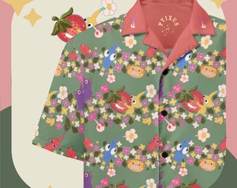 Pikmin Button Up Shirt