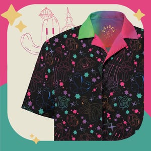 Final Fantasy Gold Saucer Button Up