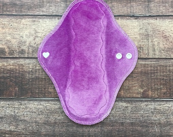6–16” Reusable Cloth Menstrual Pad | Orchid Organic Bamboo Velour